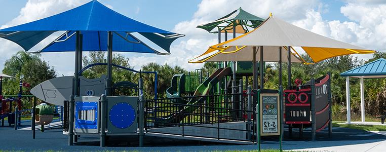 William R. Gaines Jr. Veterans Memorial Park Restroom and Solar Trees